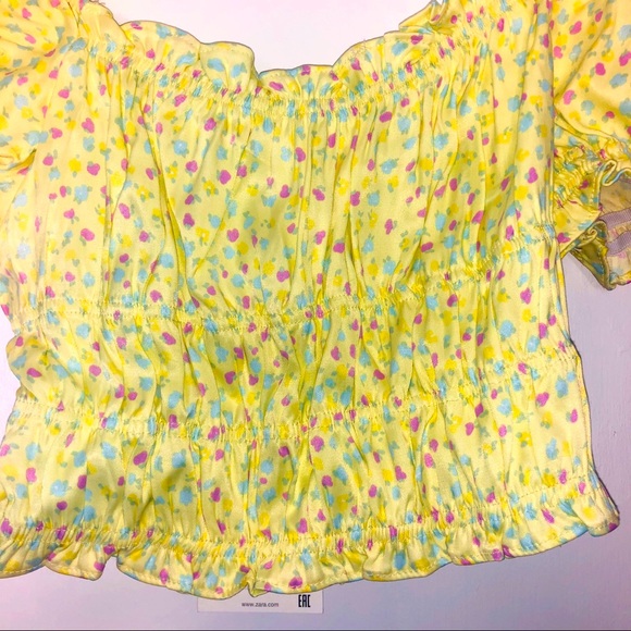 ZARA SILK TOP💛💜 - Picture 3 of 6
